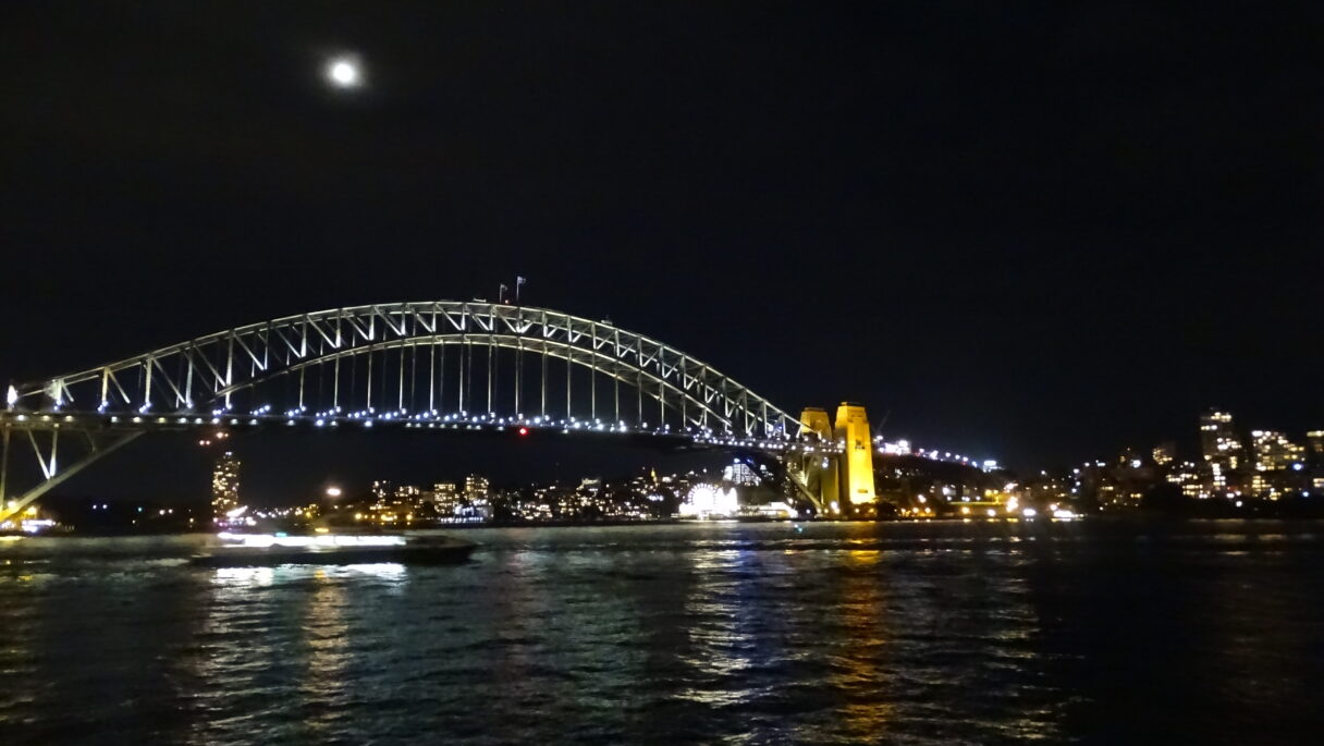 Le Sydney Harbour Bridge, de nuit