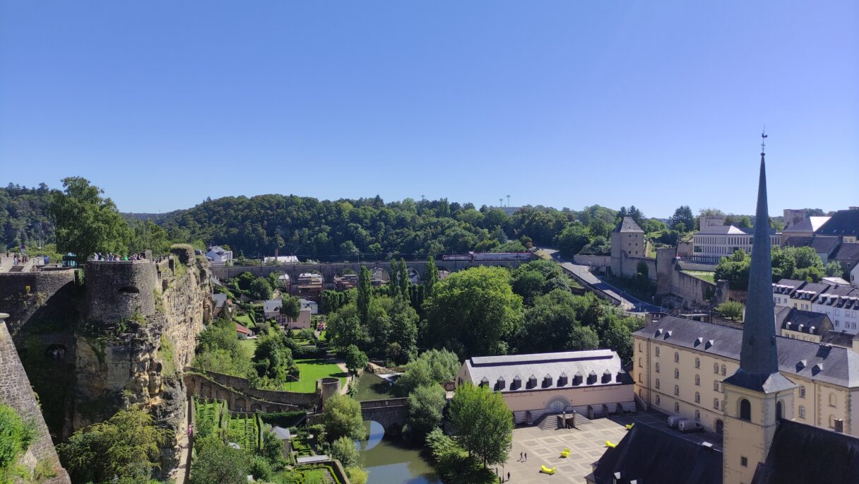 Vue depuis la Corniche de Luxembourg -Ville