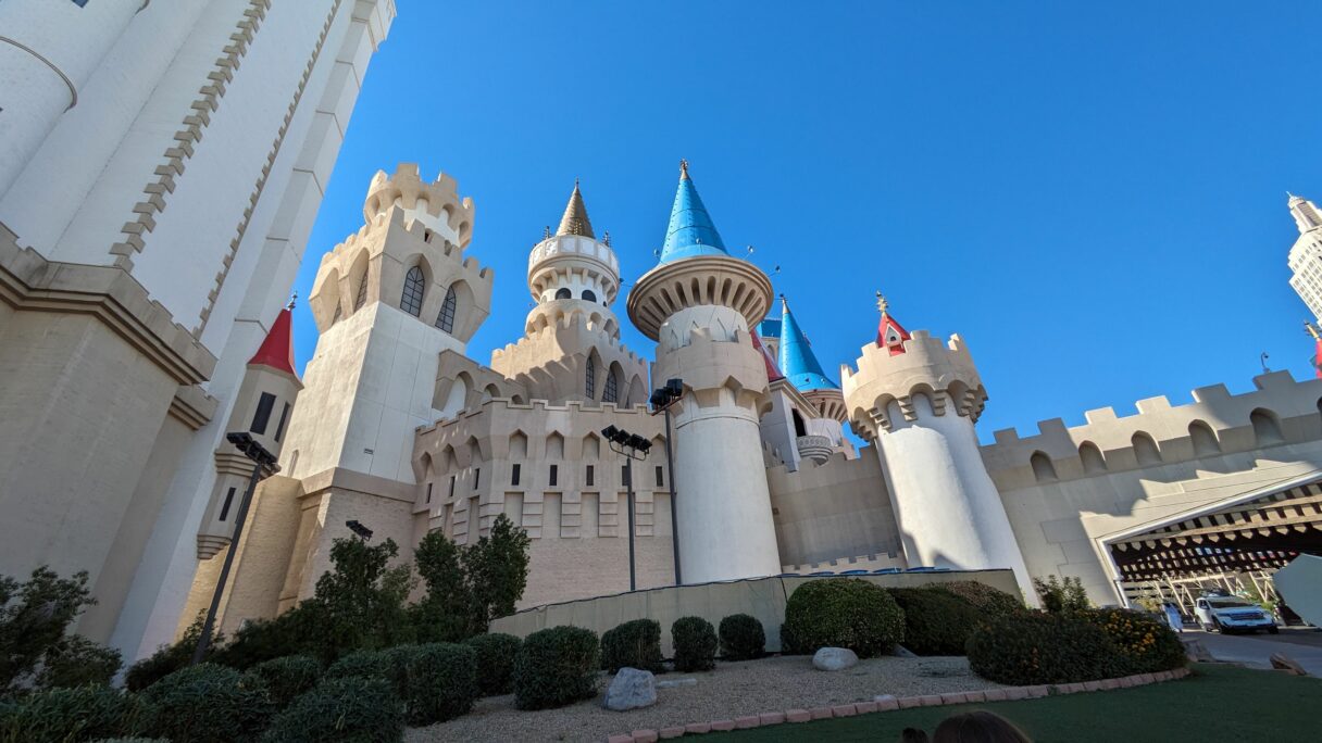 Vue extérieure de l'Excalibur - Las Vegas