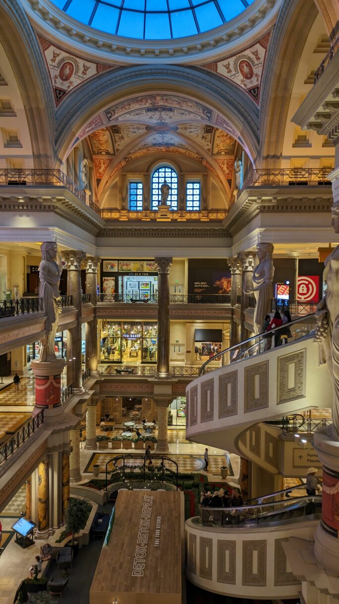 Grand hall dans le Caesars Palace - Las Vegas