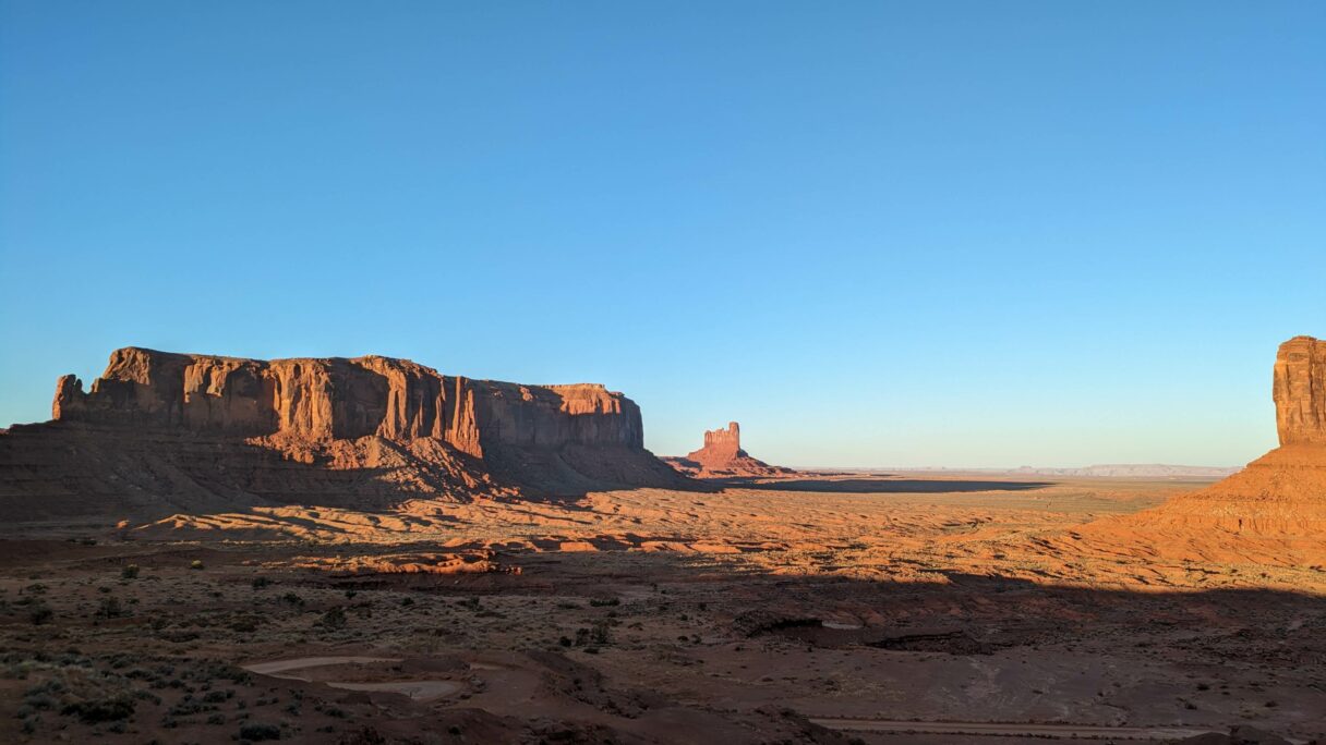 Coucher de soleil sur Monument Valley