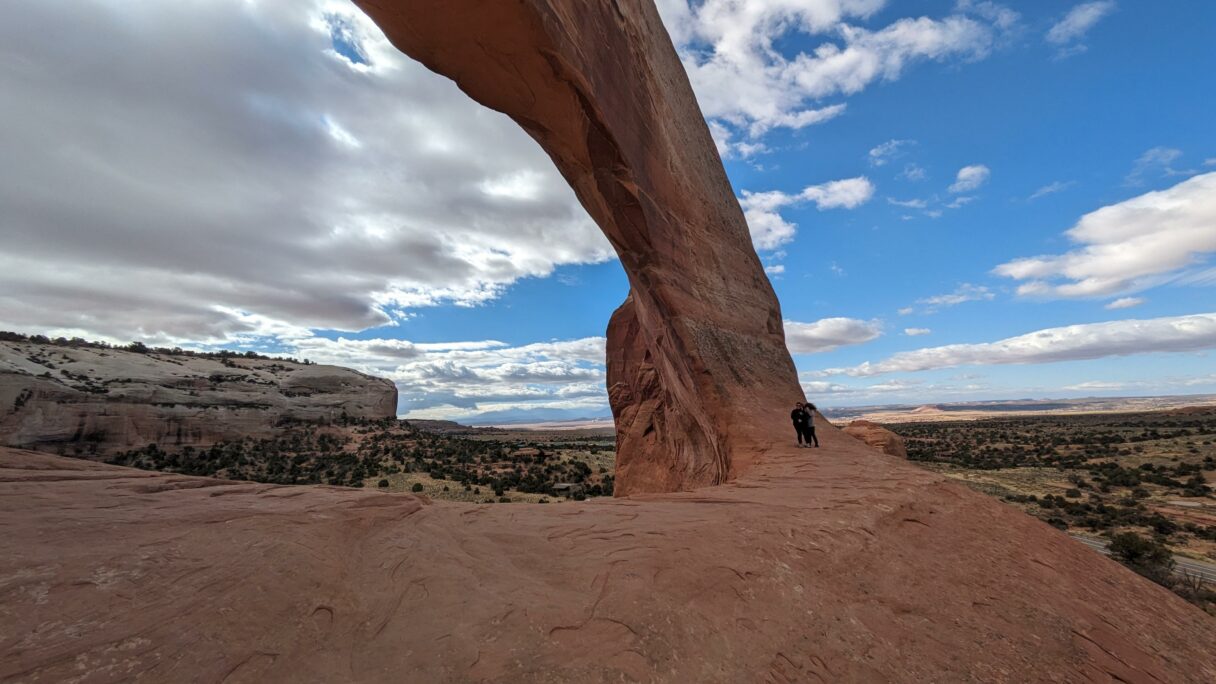 En haut de Wilson Arch