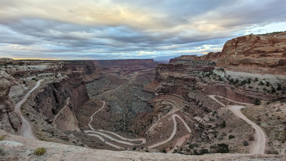 Lacets de Shafer Canyon