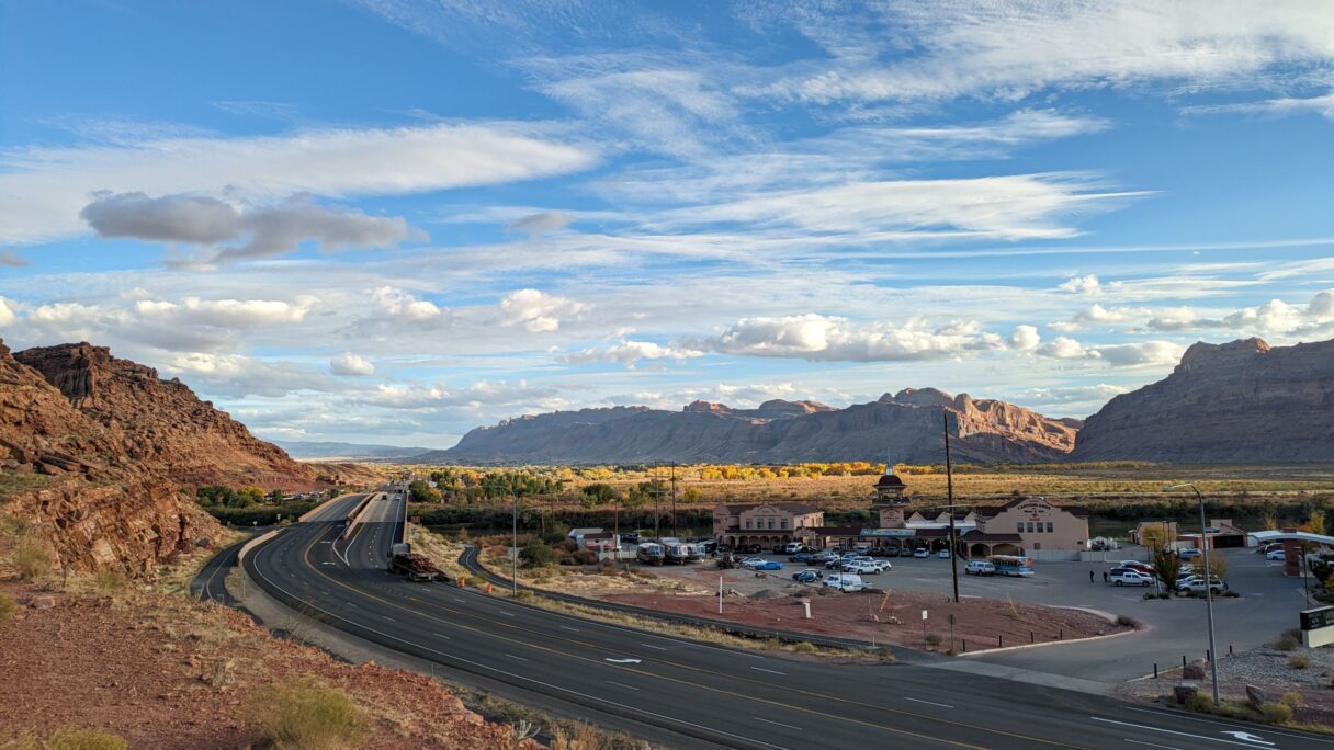 Route vers Moab, Utah