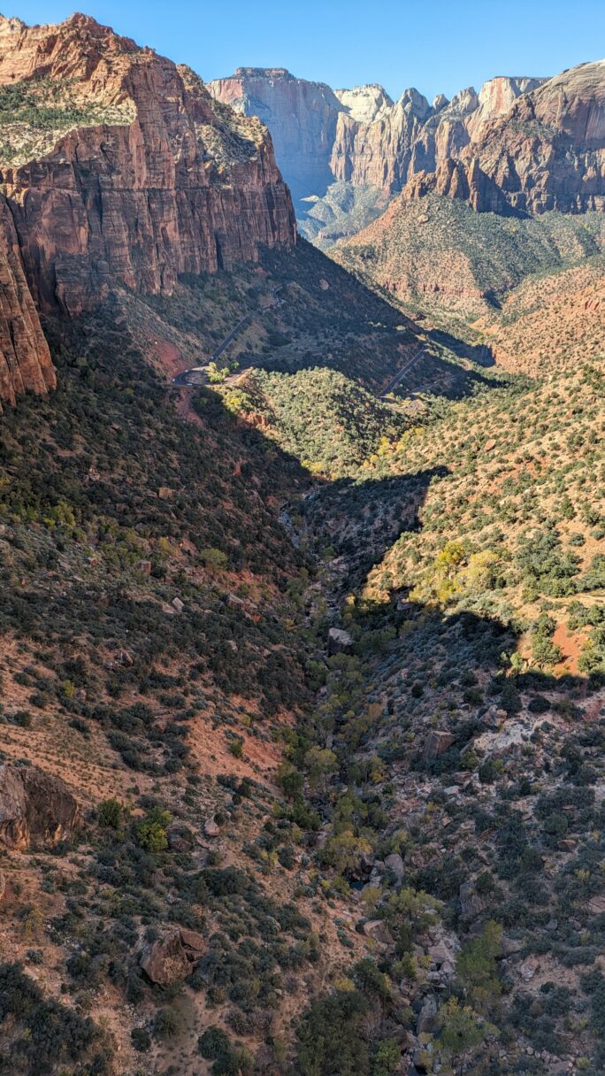 Vue sur Zion Canyon