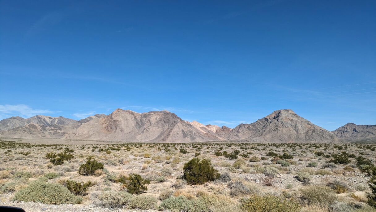 Sur la route vers la vallée de la mort