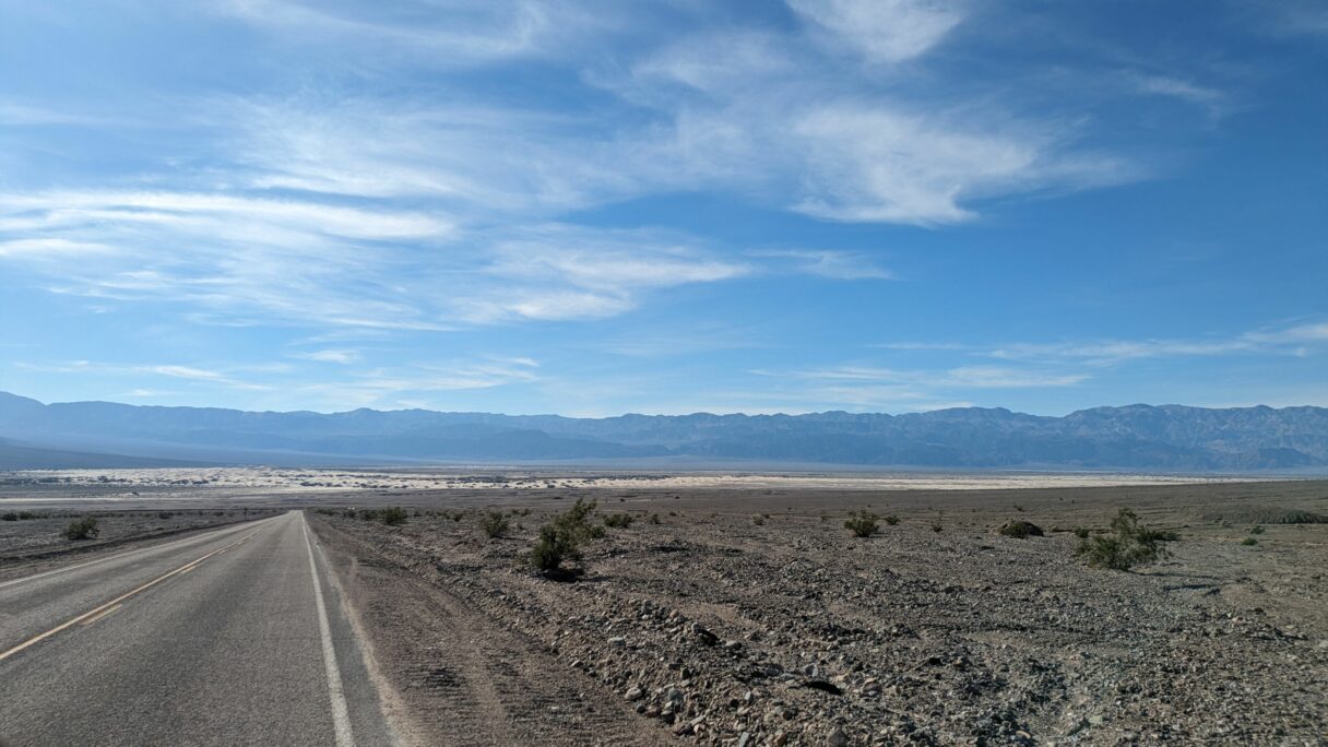 Vue sur les dunes de Mesquite Flat Sand Dunes