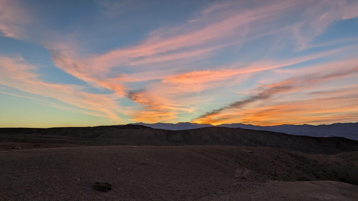 Coucher de soleil Death Valley
