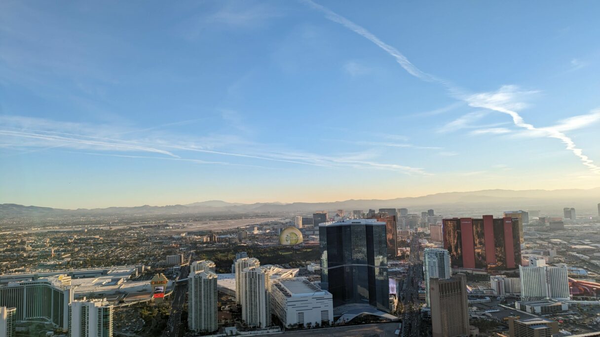 Le Strip vu depuis la Strat Tower