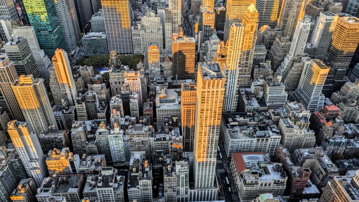New York vue du sommet de l'Empire State Building