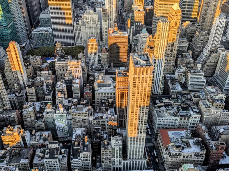 New York vue du sommet de l'Empire State Building