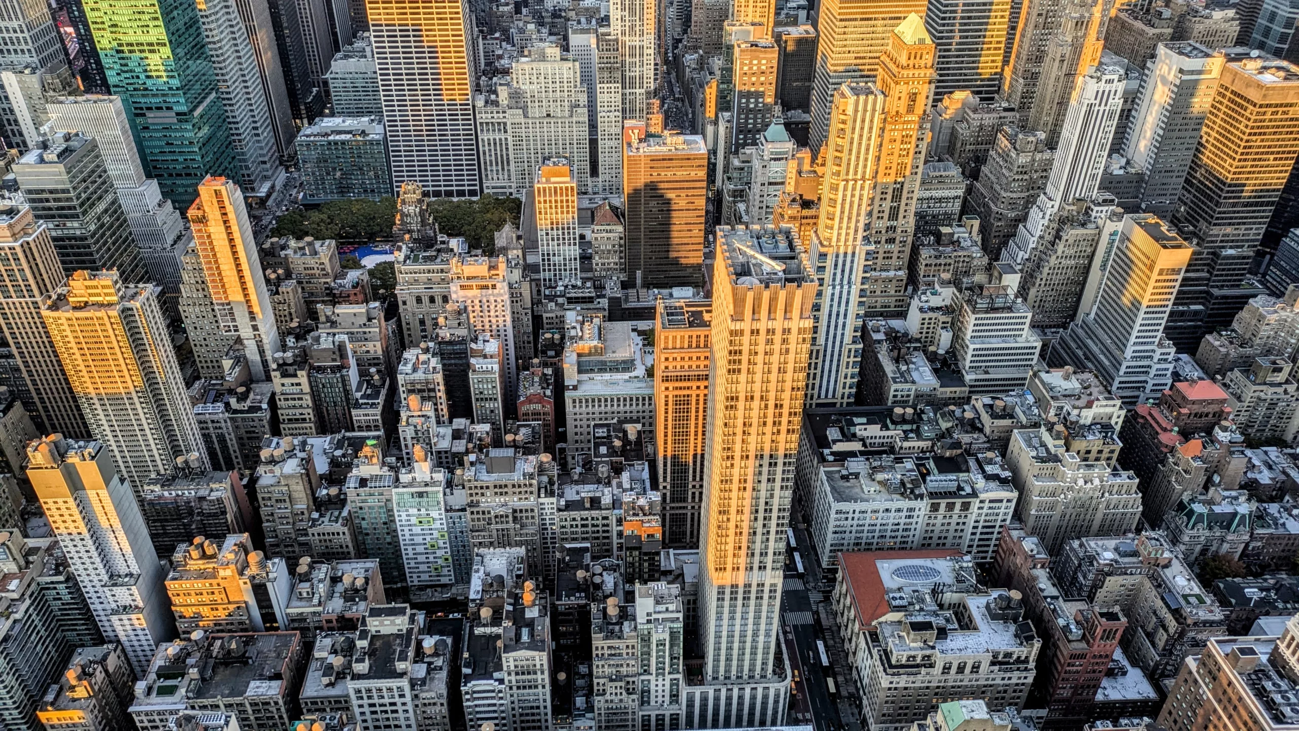 New York vue du sommet de l'Empire State Building