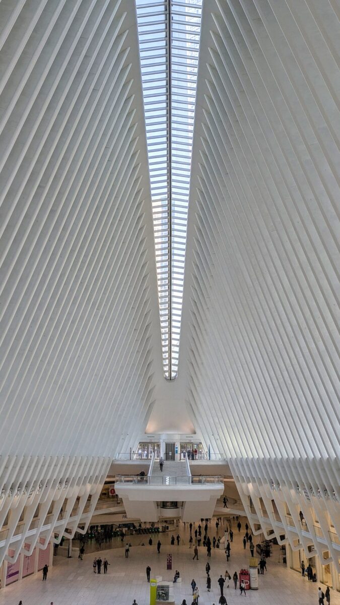 Vue intérieure de la gare du World Trade Center