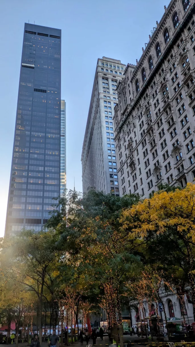 Un building du district financier de New York