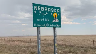 Panneau d'entrée dans le Nebraska