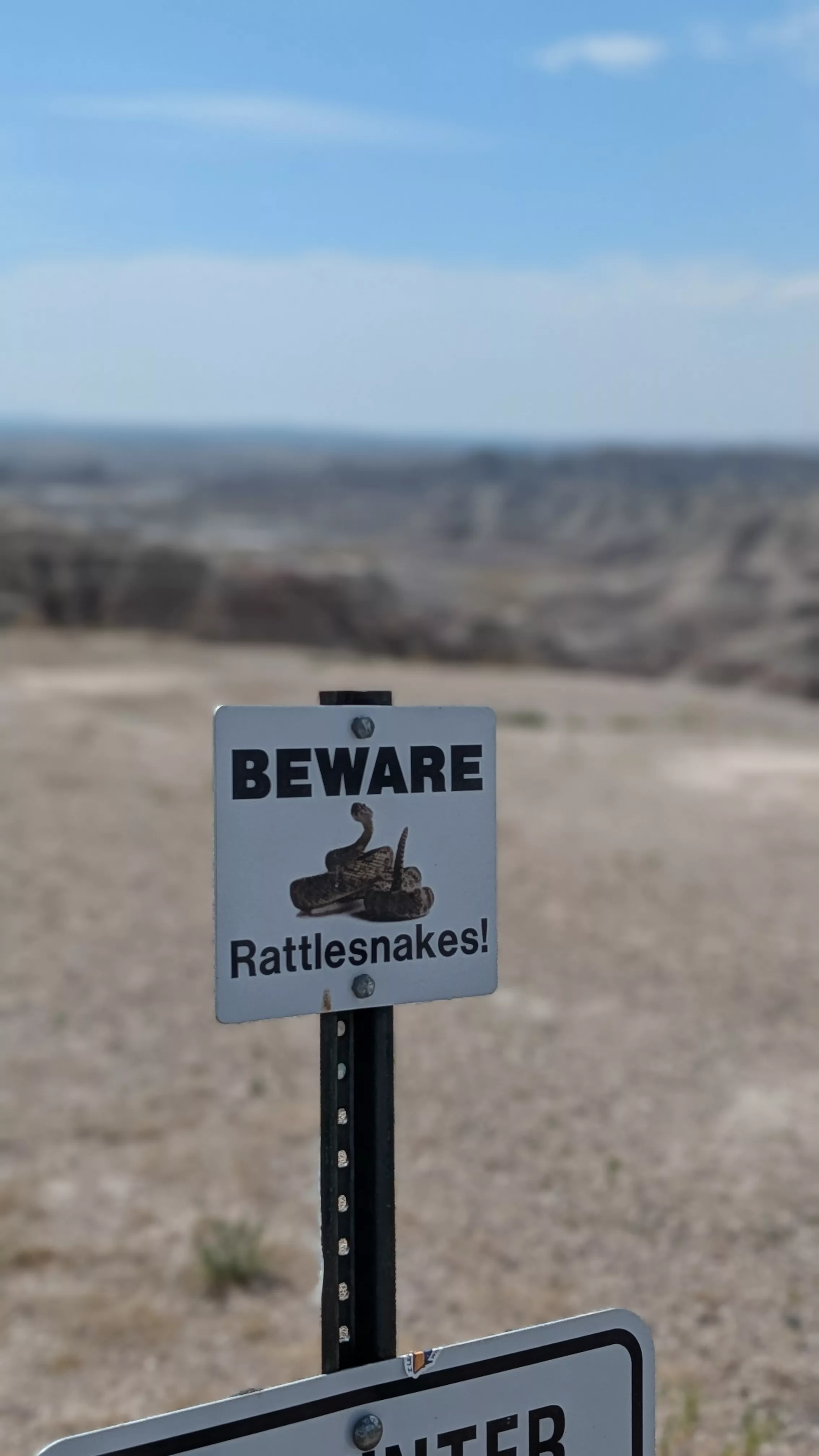 Panneau Beware of Rattlesnakes