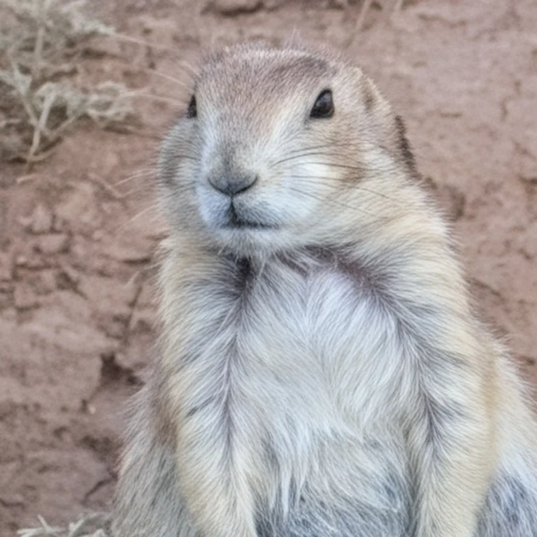 Chien de prairie à Devils Tower