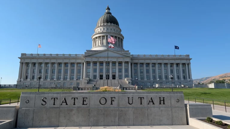 Le Utah State Capitole vue de face