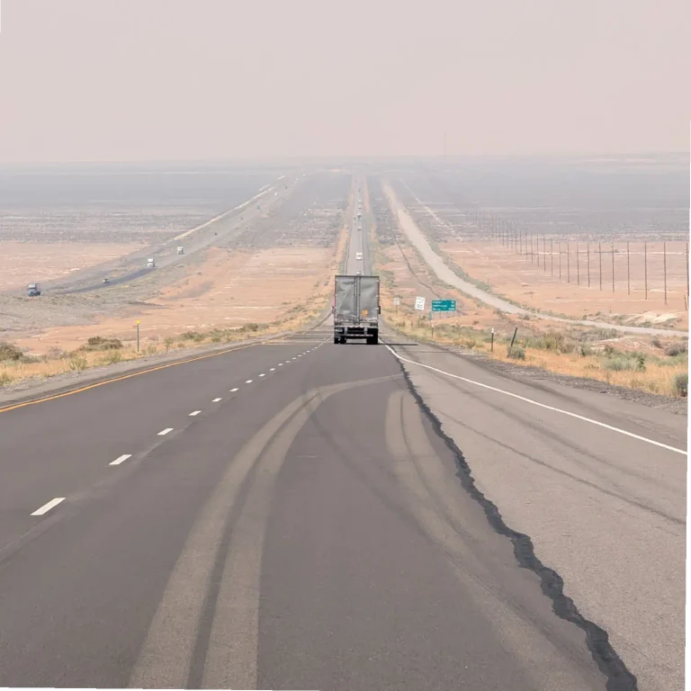 L'I-80 qui relie Salt Lake City au Nevada