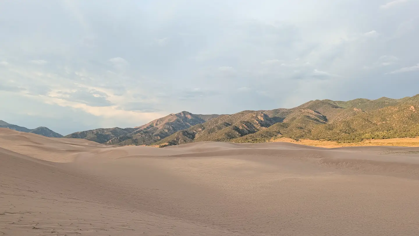 Soleil sur les dunes